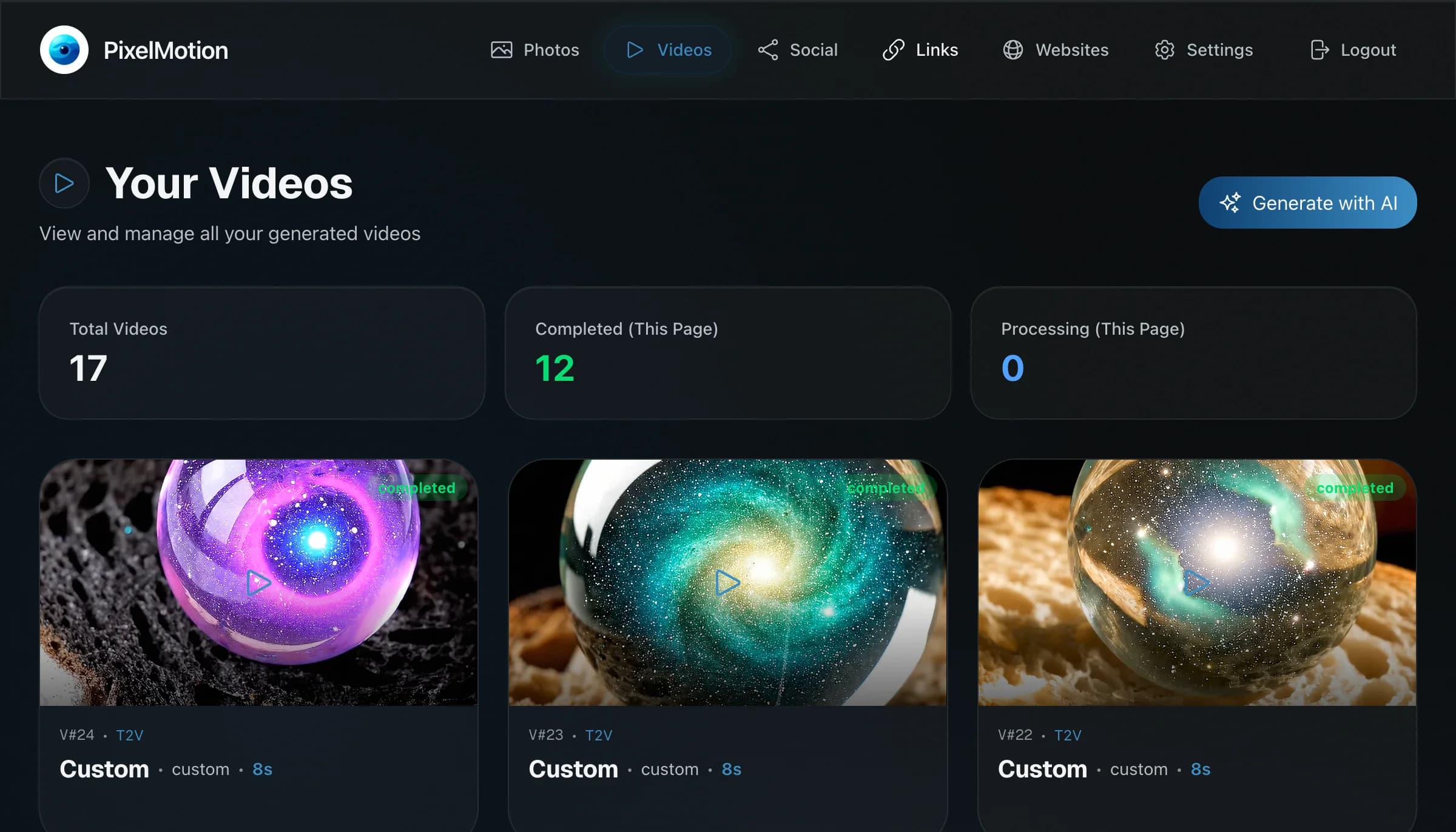 Video Generation - Create stunning AI videos