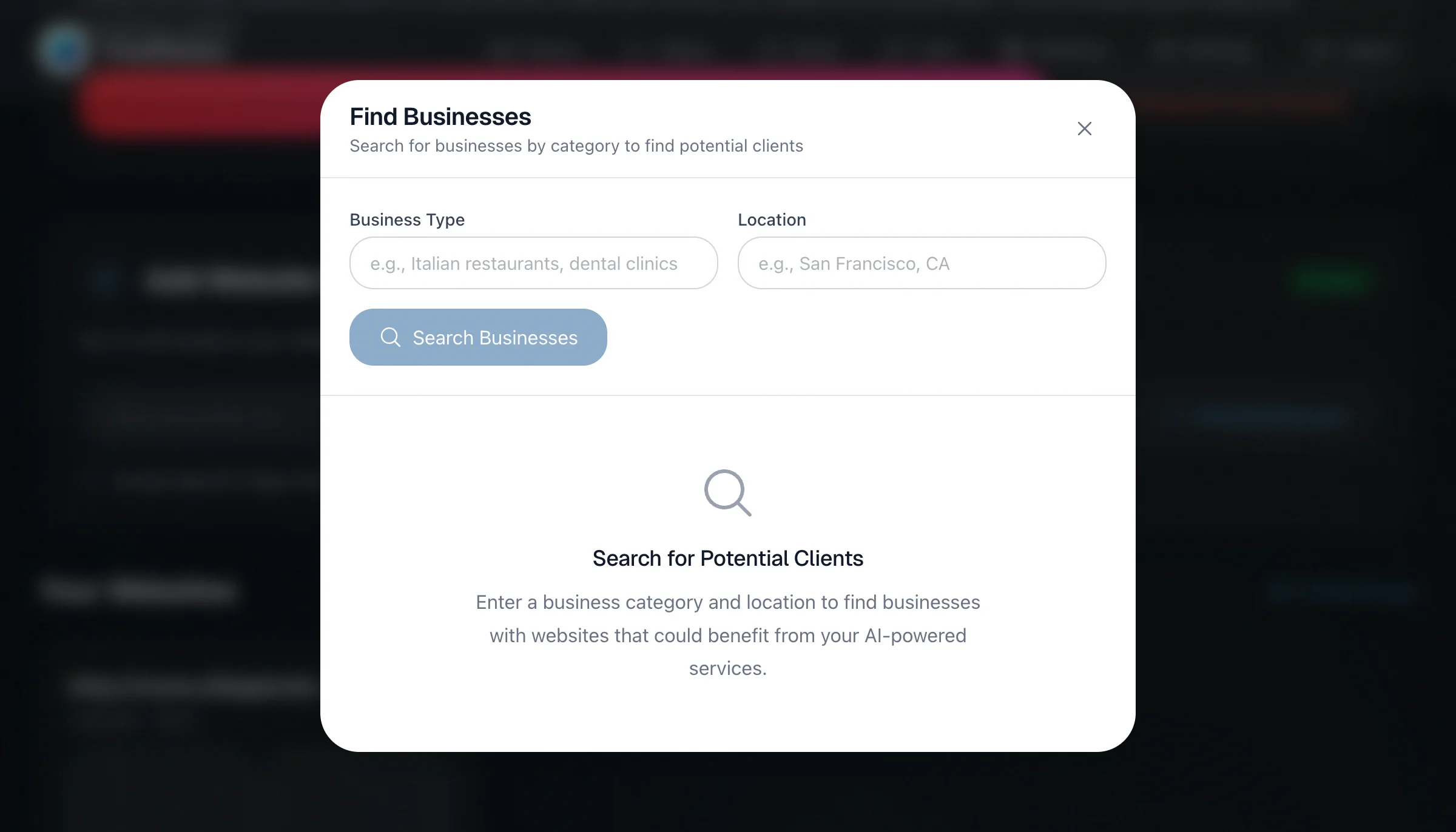 Business Search - Find businesses by category and location
